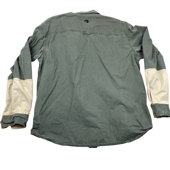 Gander Mountain Mens Shooting Shirt Large Quilted Shoulder Long Sleeve Casual - Picture 2 of 9